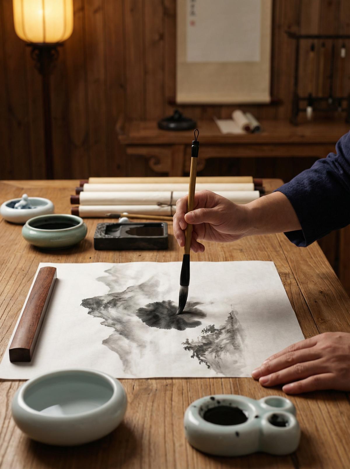 糖心Vlog 糖心Vlog：水墨雅集国画入门视频教程 - gjiippc.cn